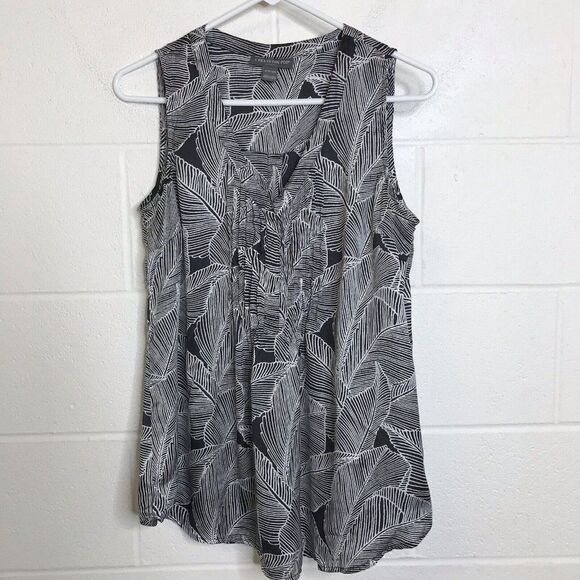 A Pea in the Pod Womens Maternity Black & White Sleeveless Tank Top Size Small - Picture 2 of 14